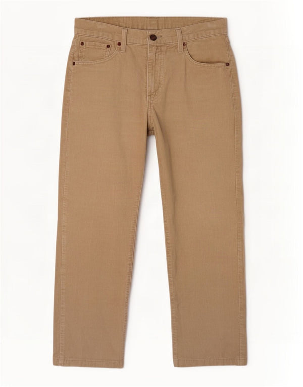 Levi's Mens 751 Straight Corduroy Trousers W30 L26 Beige Cotton