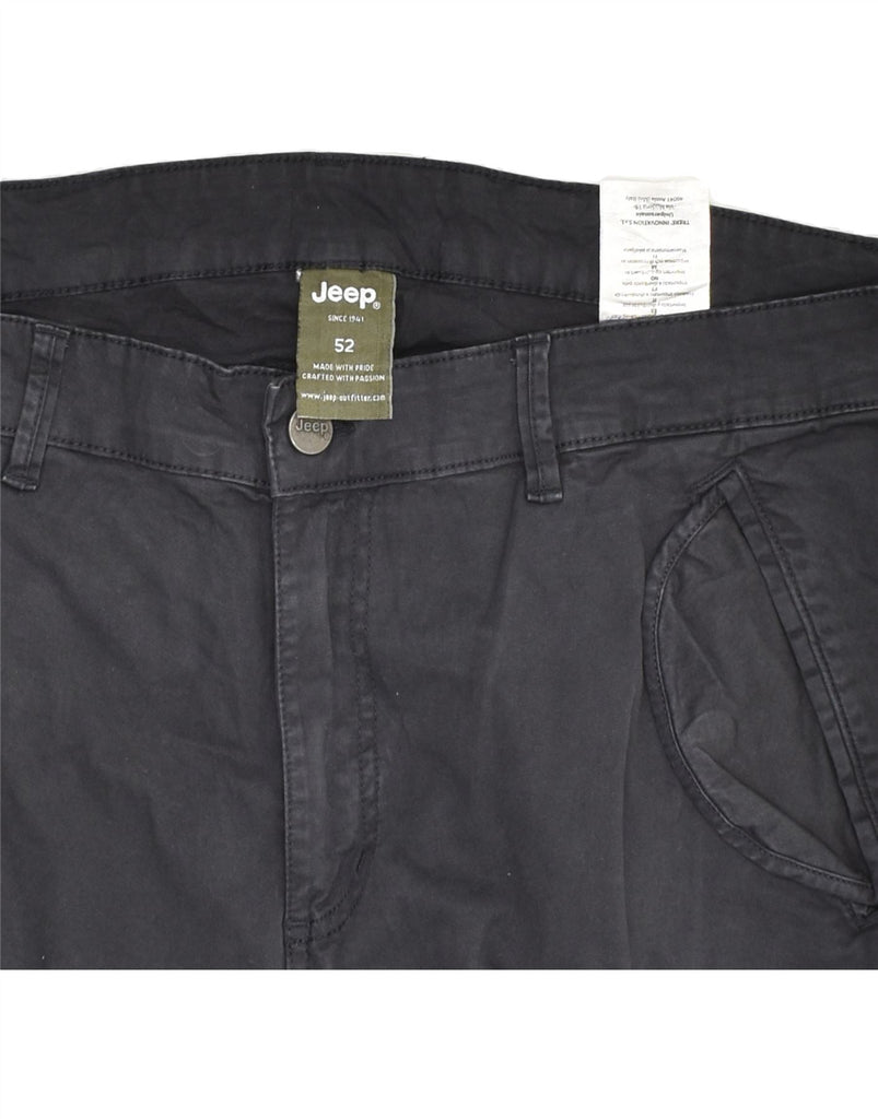 JEEP Mens Slim Cargo Trousers IT 52 XL W36 L33 Navy Blue Cotton | Vintage Jeep | Thrift | Second-Hand Jeep | Used Clothing | Messina Hembry 