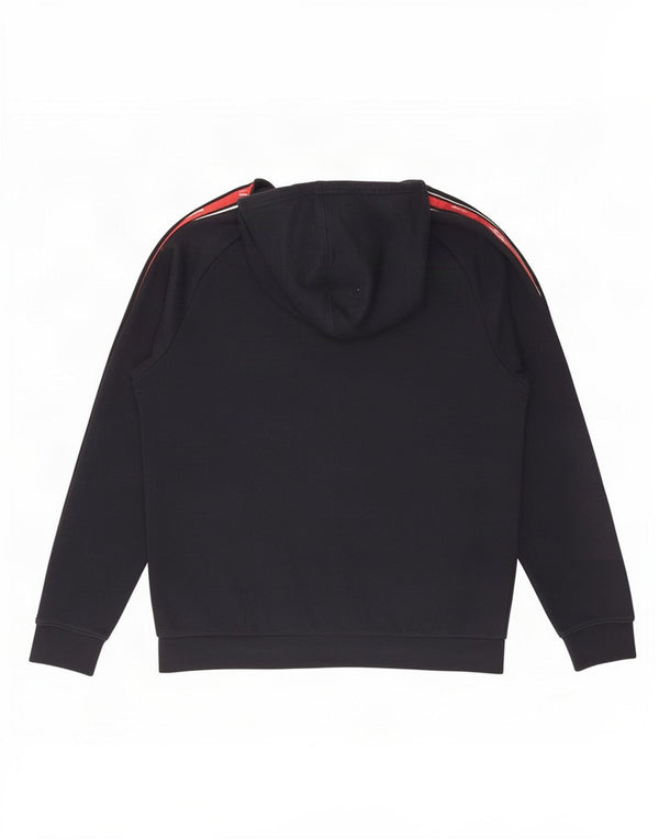 Champion Boys Graphic Hoodie Jumper 15-16 Years 2XL Navy Blue Colourblock