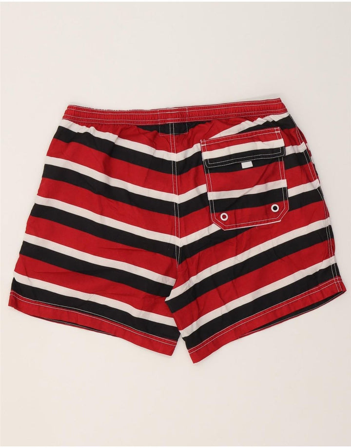 JACK WILLS Mens Swimming Shorts Large  Red Striped Polyester