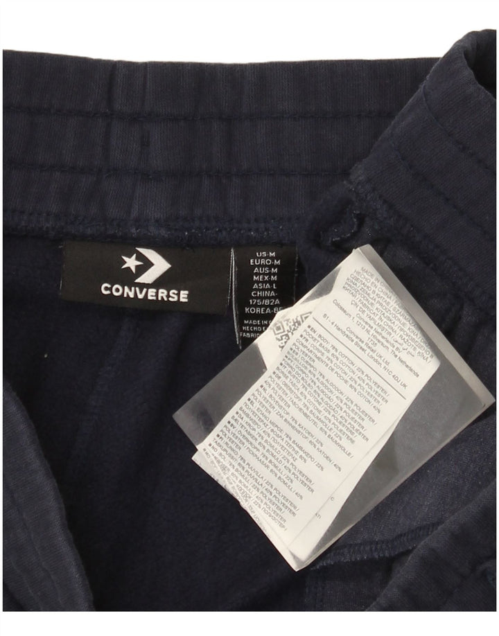Converse Mens Tracksuit Trousers Joggers Medium Navy Blue Cotton
