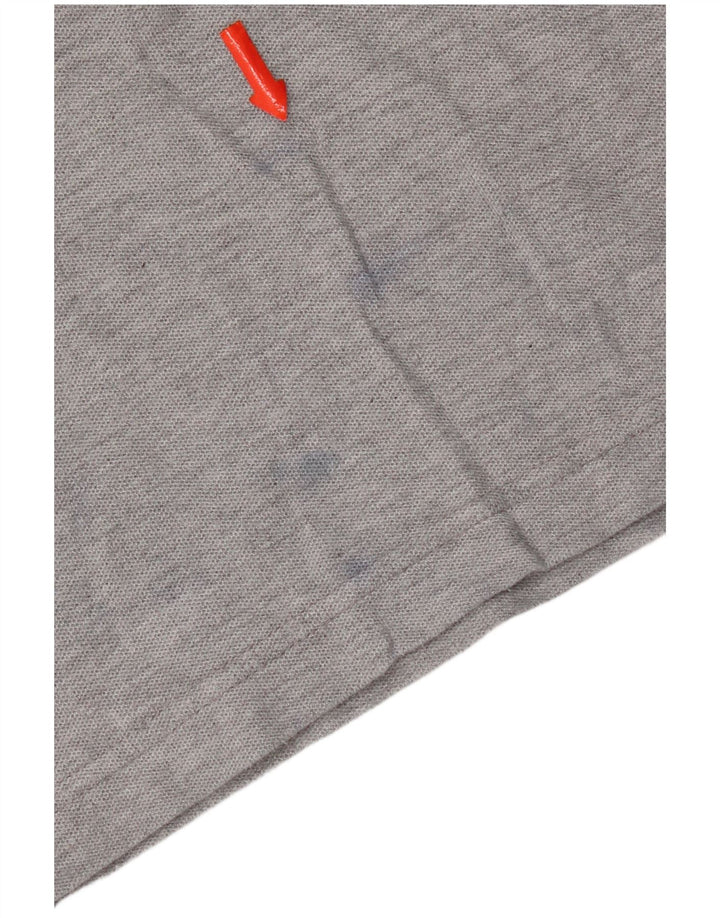 Fila Mens Polo Shirt Large Grey Cotton