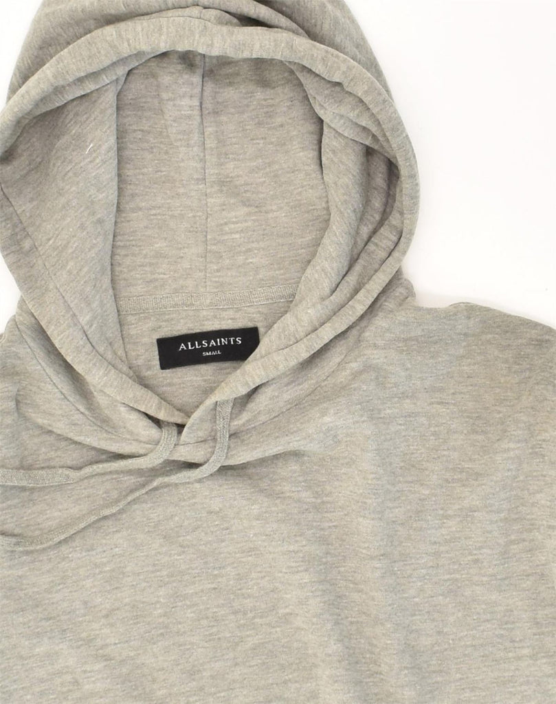 ALL SAINTS Mens Hoodie Jumper Small Grey Cotton | Vintage All Saints | Thrift | Second-Hand All Saints | Used Clothing | Messina Hembry 