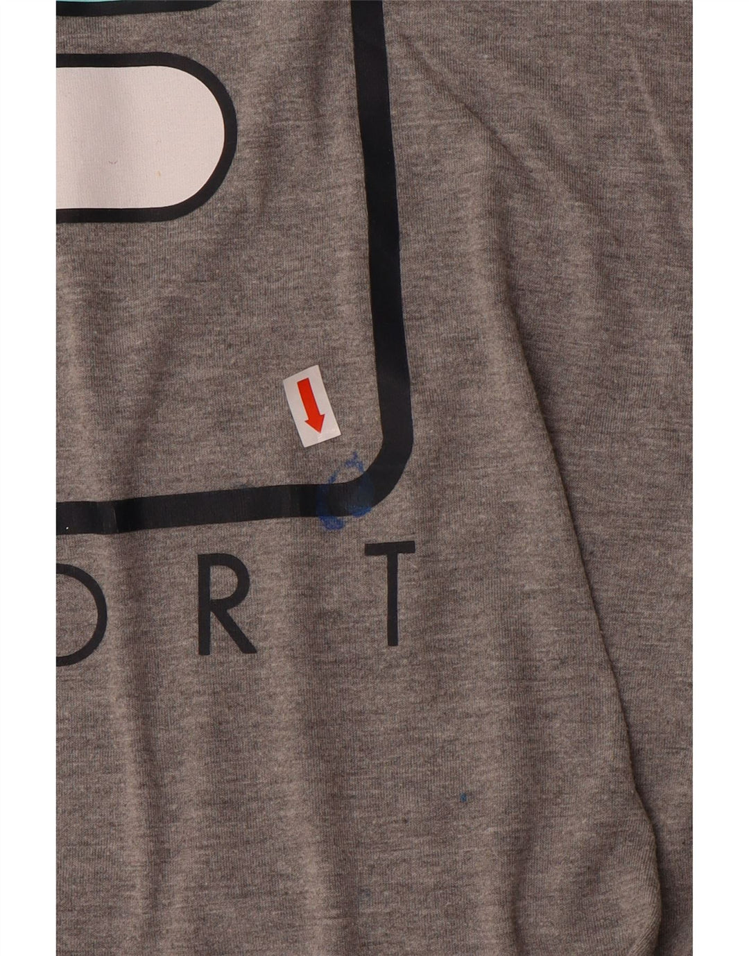Fila Womens Graphic T-Shirt Top UK 14 Medium Grey