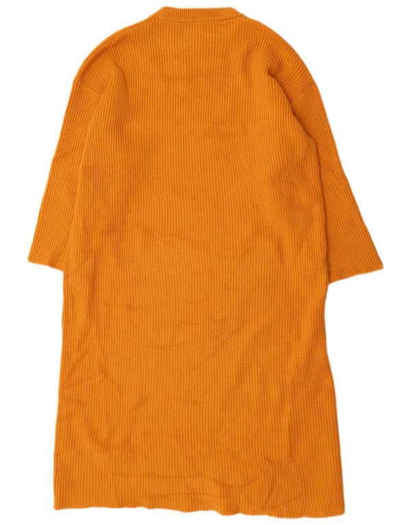 Zara Womens Oversized Jumper Dress UK 14 Medium Orange