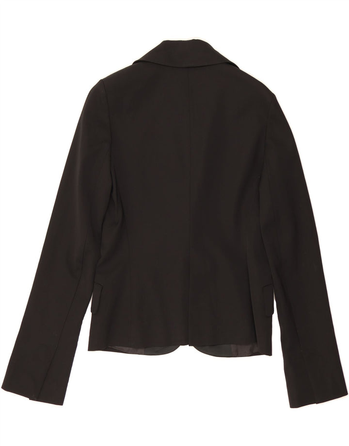 PATRIZIA PEPE Womens 1 Button Blazer Jacket IT 44 Medium Black Polyamide Vintage Patrizia Pepe and Second-Hand Patrizia Pepe from Messina Hembry 