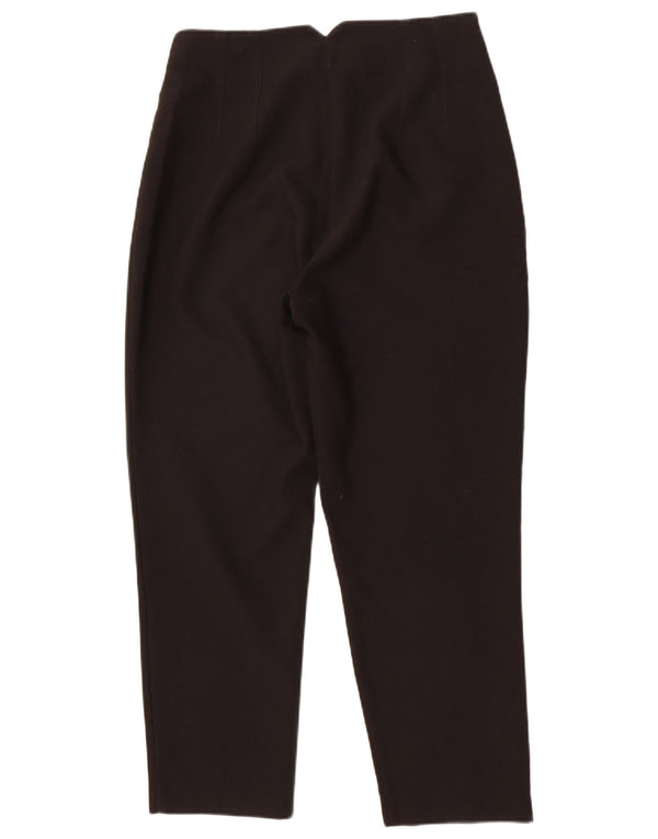 Zara Womens Tapered Suit Trousers Large W30 L27 Black Polyester