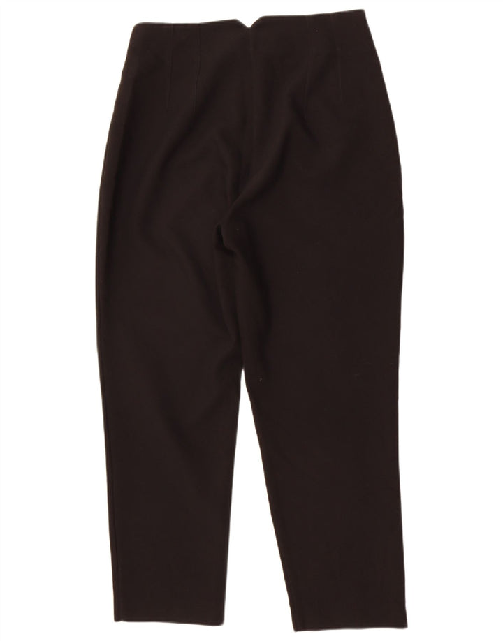 Zara Womens Tapered Suit Trousers Large W30 L27 Black Polyester