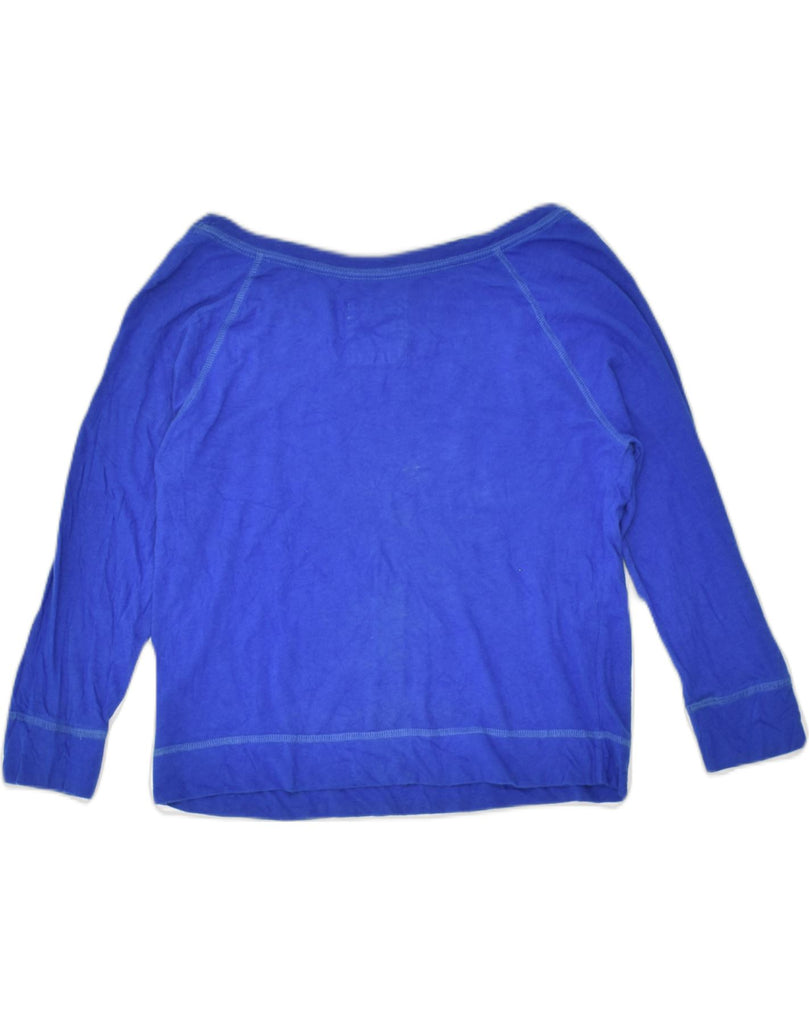 HOLLISTER Womens Top Long Sleeve UK 6 XS Blue Cotton | Vintage Hollister | Thrift | Second-Hand Hollister | Used Clothing | Messina Hembry 