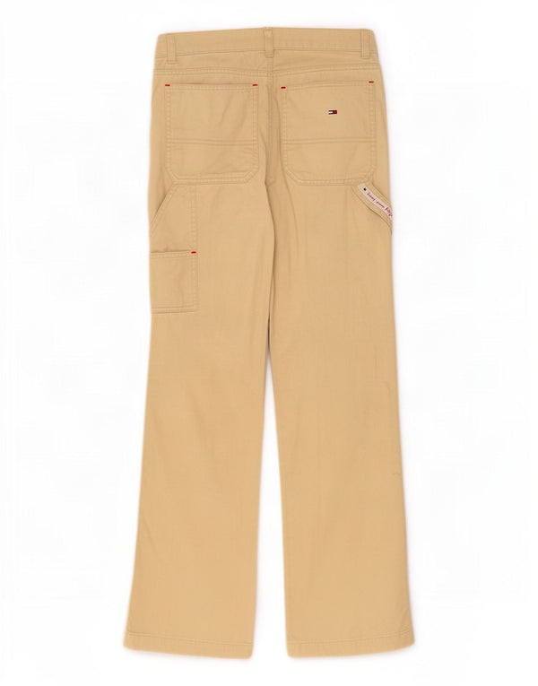 Tommy Hilfiger Girls Bootcut Cargo Trousers 13-14 Years W28 L28 Beige