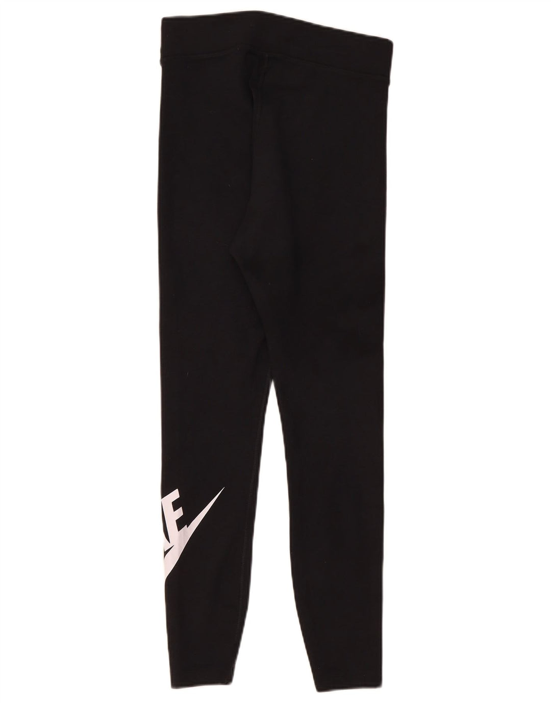 Nike Womens Graphic Leggings UK 12 Medium Black Cotton