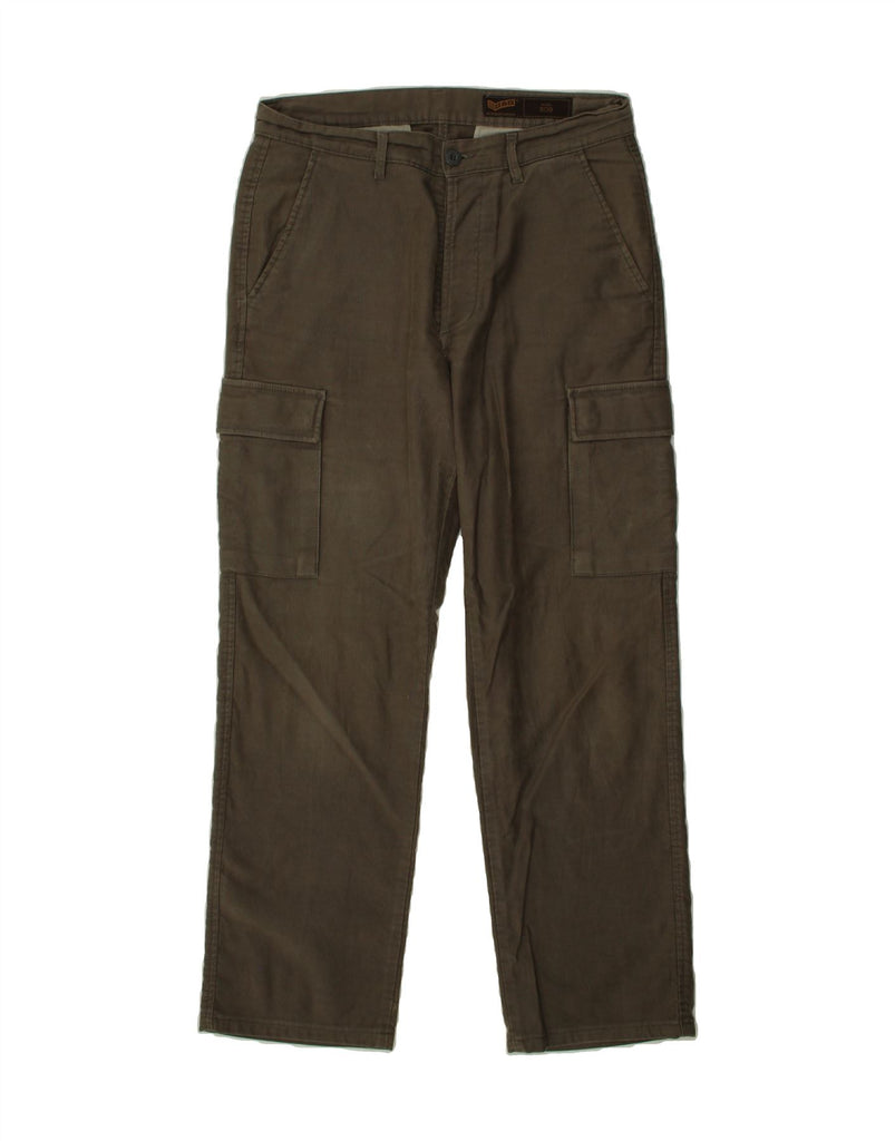 GAS Mens Straight Cargo Trousers W33 L30 Brown Cotton Vintage Gas and Second-Hand Gas from Messina Hembry 