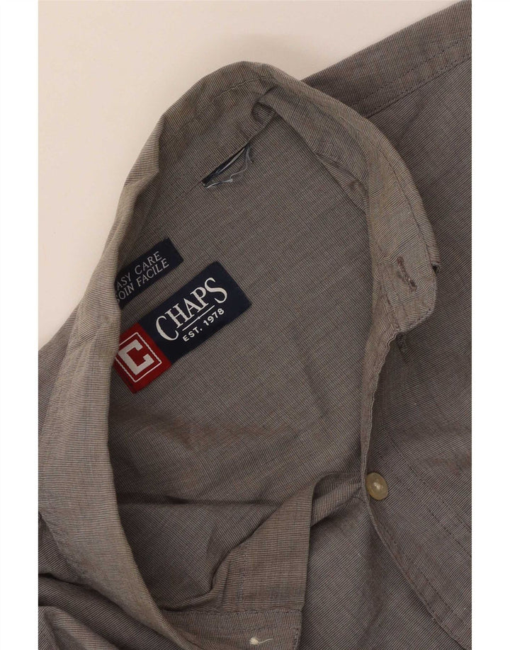 Chaps Mens Shirt Large Grey