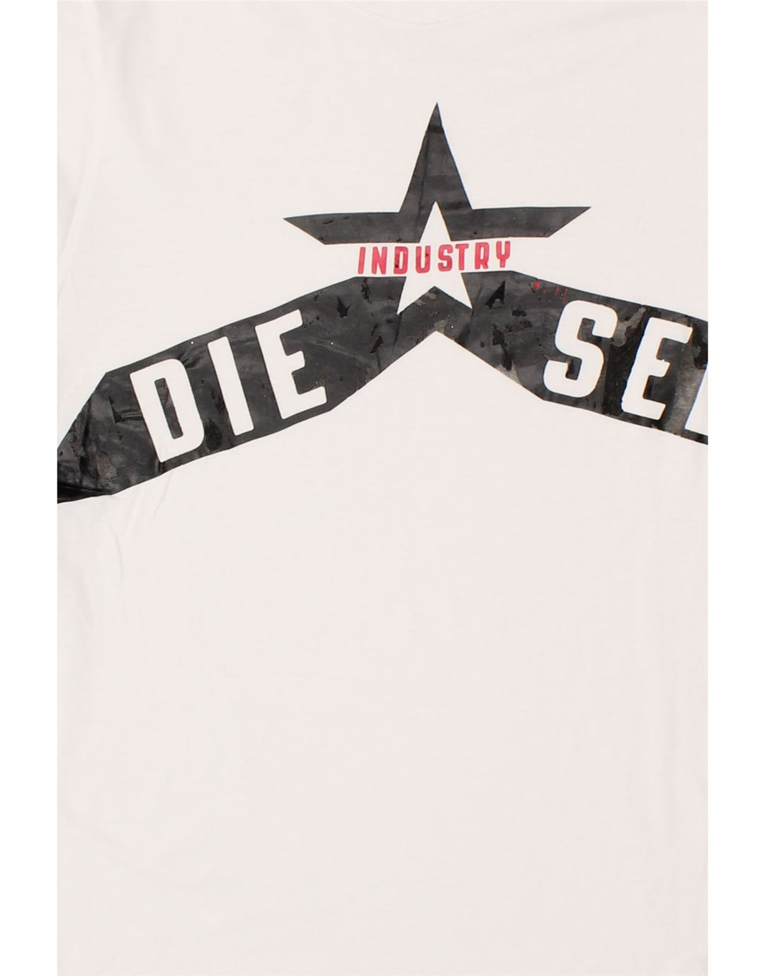DIESEL Boys Graphic T-Shirt Top 13-14 Years White Cotton