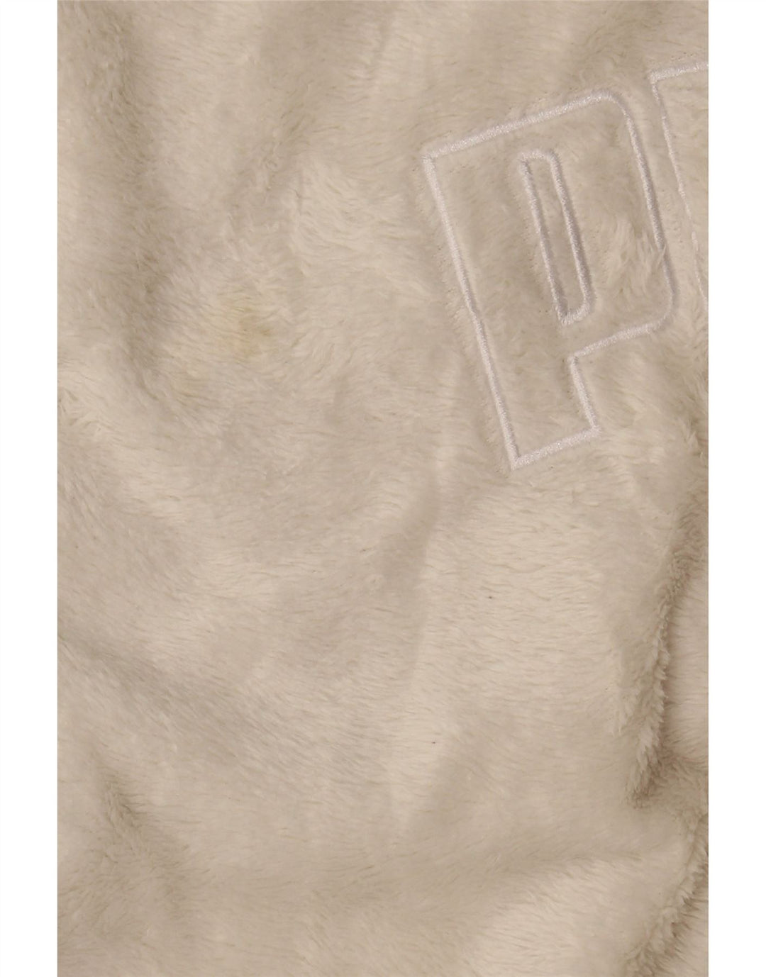 PUMA Womens Graphic Hooded Fleece Jumper UK 16 Large White Polyester Vintage Puma and Second-Hand Puma from Messina Hembry 