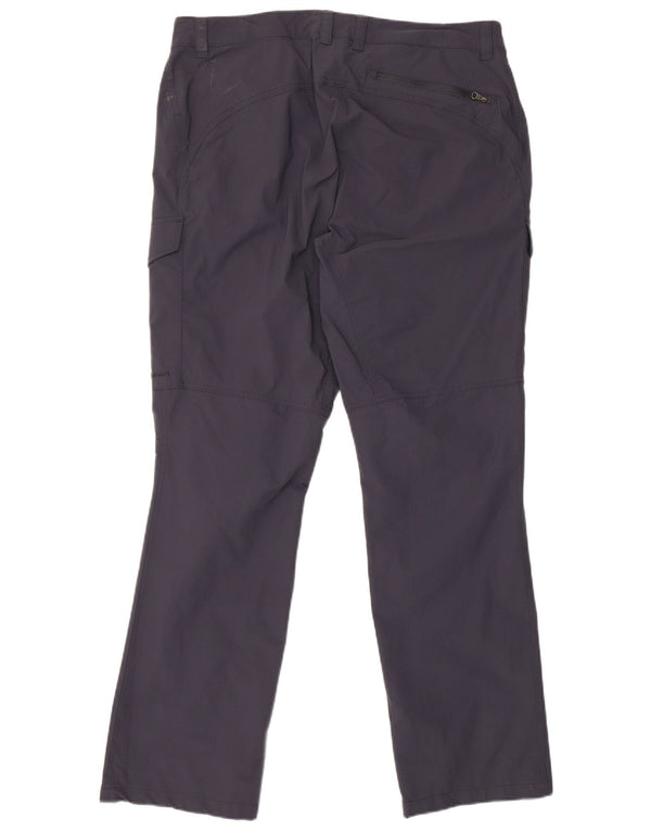 Rohan Womens Hiking Cargo Trousers UK 16 Large W36 L31 Navy Blue Polyamide