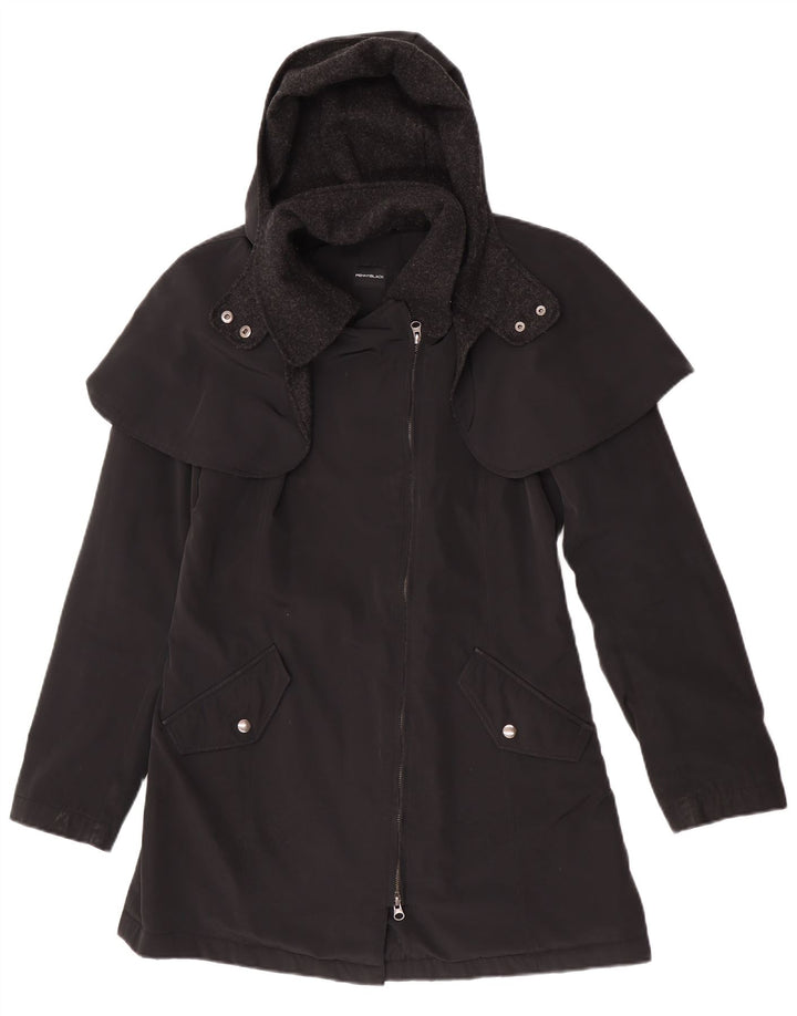 Penny Black Womens Hooded Capelet Coat UK 10 Small Black