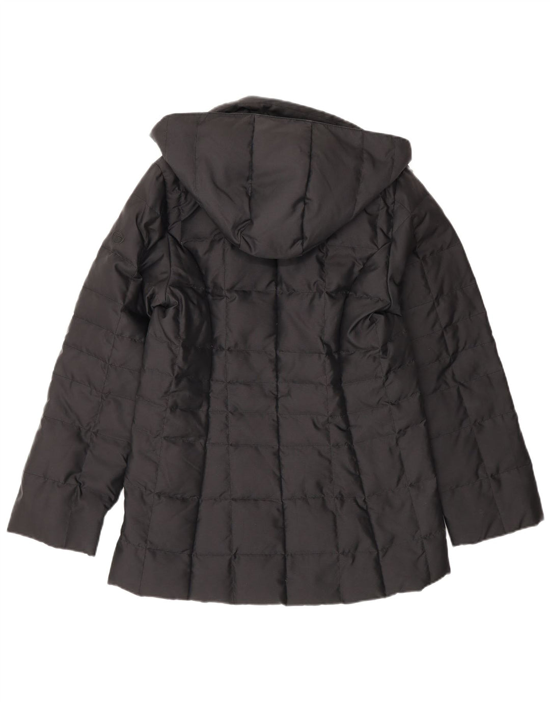 Sergio Tacchini Womens Hooded Padded Jacket UK 6 XS Black Polyamide