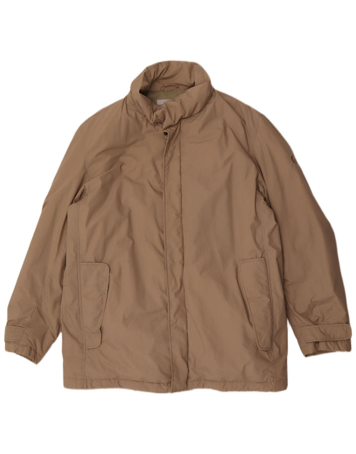Sergio Tacchini Mens Padded Jacket UK 42 XL Beige Polyester