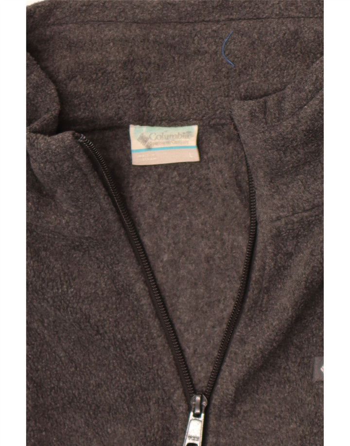 Columbia Womens Fleece Jacket UK 14 Large Grey