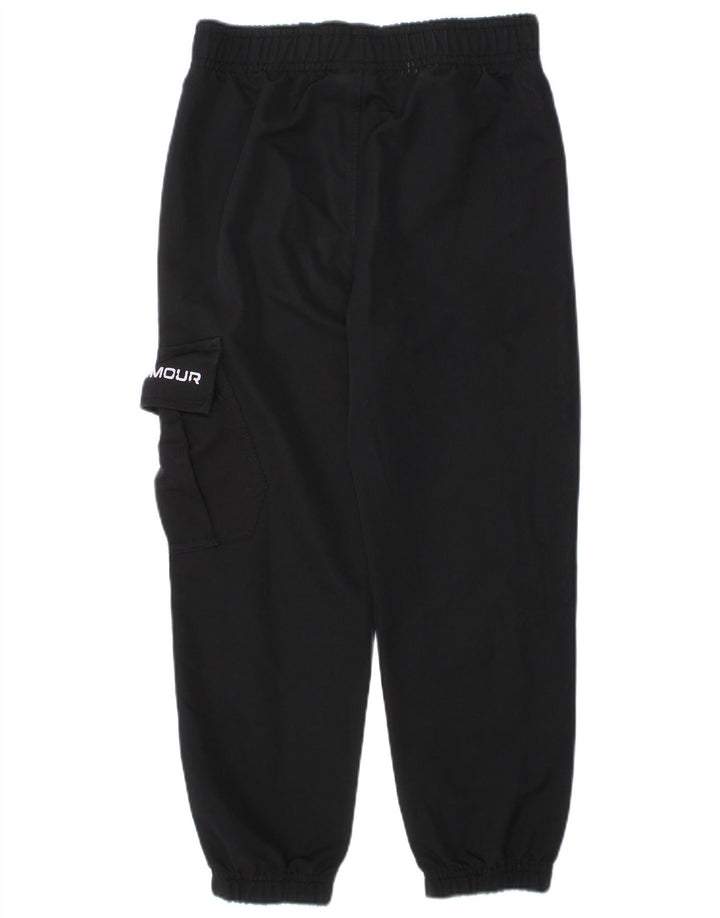 UNDER ARMOUR Boys Graphic Tracksuit Trousers Joggers 3-4 Years  Black
