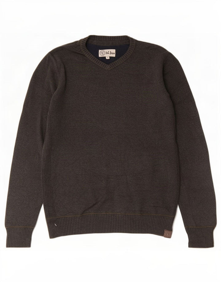 Fat Face Mens Crew Neck Jumper Sweater Small Grey Cotton