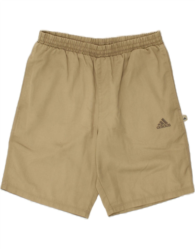 ADIDAS Mens Sport Shorts Medium Khaki Polyester Vintage Adidas and Second-Hand Adidas from Messina Hembry 