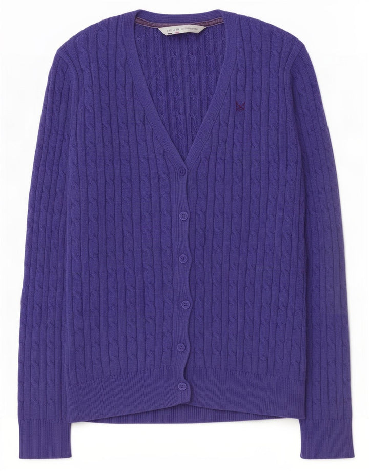 Crew Clothing Womens Cardigan Sweater UK 12 Medium Blue