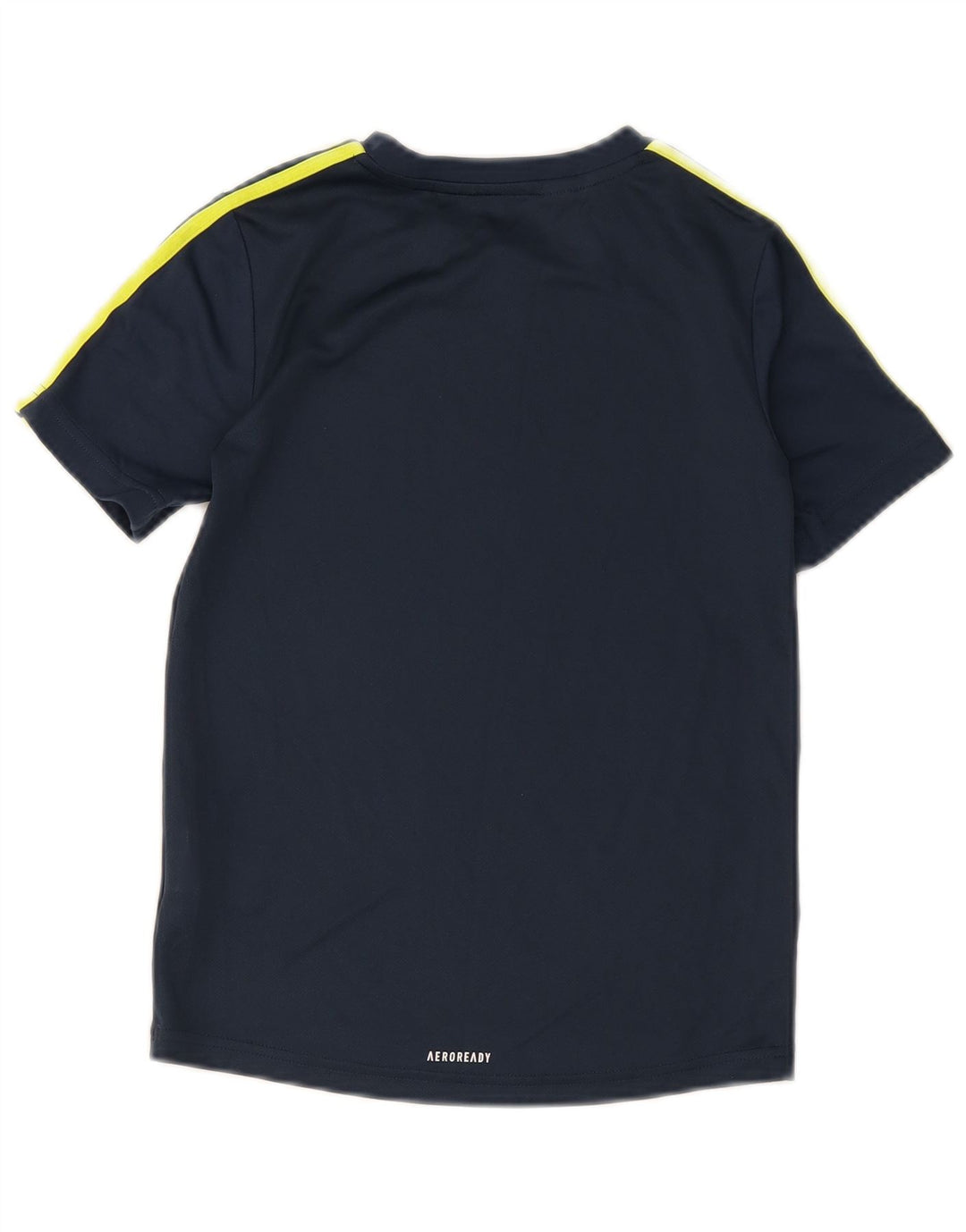 Adidas Boys Aeroready T-Shirt Top 9-10 Years Navy Blue Polyester