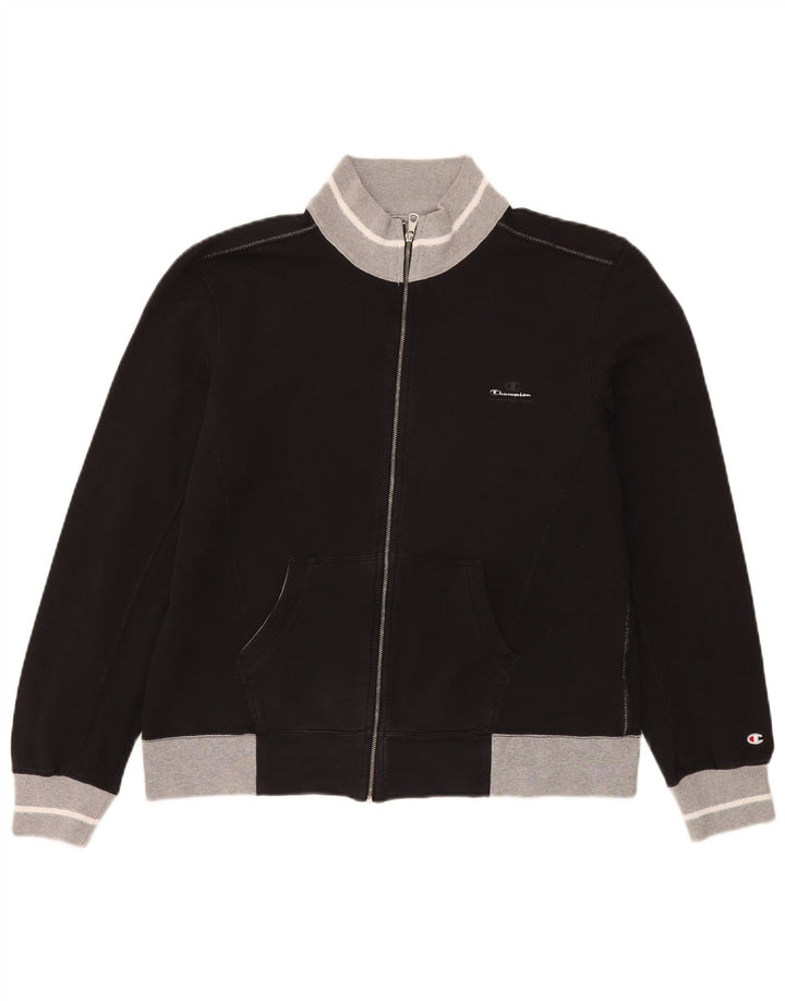 Champion Womens Heritage Classics Tracksuit Top Jacket UK 20 2XL Black