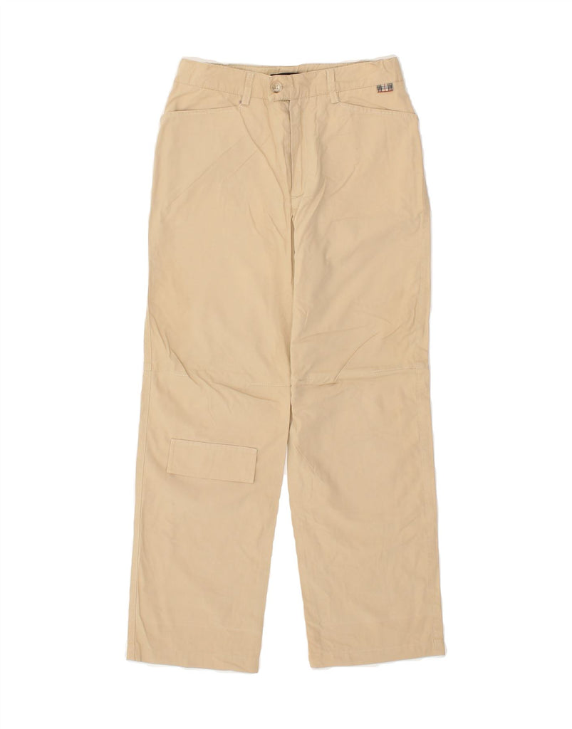 BURBERRY Boys Straight Casual Trousers 9-10 Years W24 L24 Beige Cotton Vintage Burberry and Second-Hand Burberry from Messina Hembry 