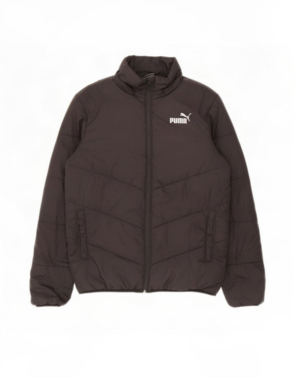 Puma Boys Padded Jacket 13-14 Years Black Polyester