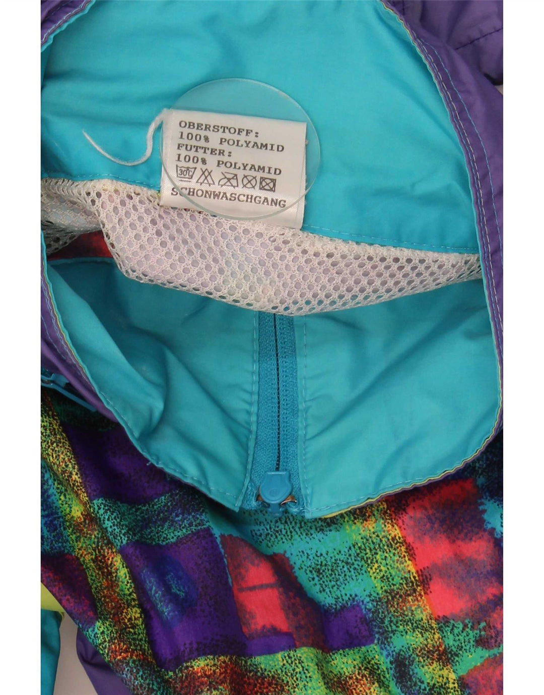 Shamp Mens Hooded Rain Jacket EU 48/50 Medium Multicoloured Colourblock