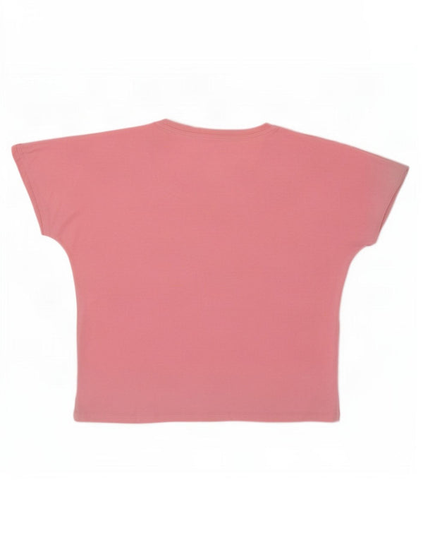 Jack Wills Womens Oversized T-Shirt Top UK 10 Small Pink Cotton