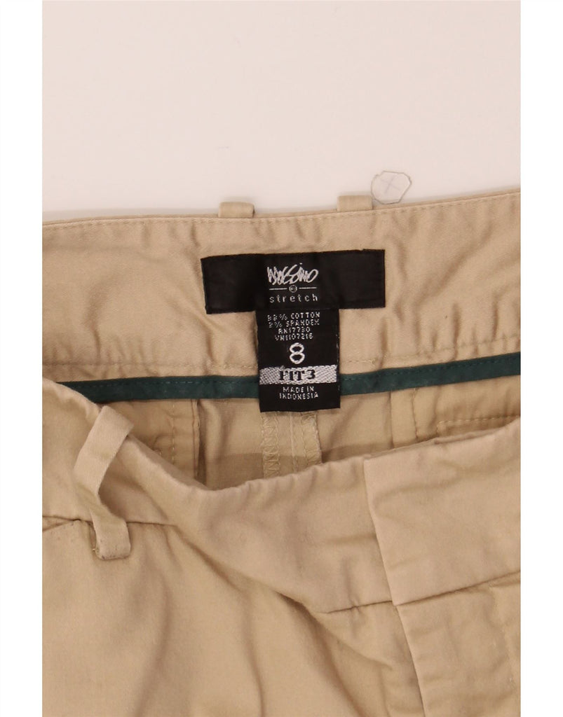 MOSSIMO Womens Straight Capri Trousers US 8 Medium W32 L20 Beige Cotton Vintage Mossimo and Second-Hand Mossimo from Messina Hembry 