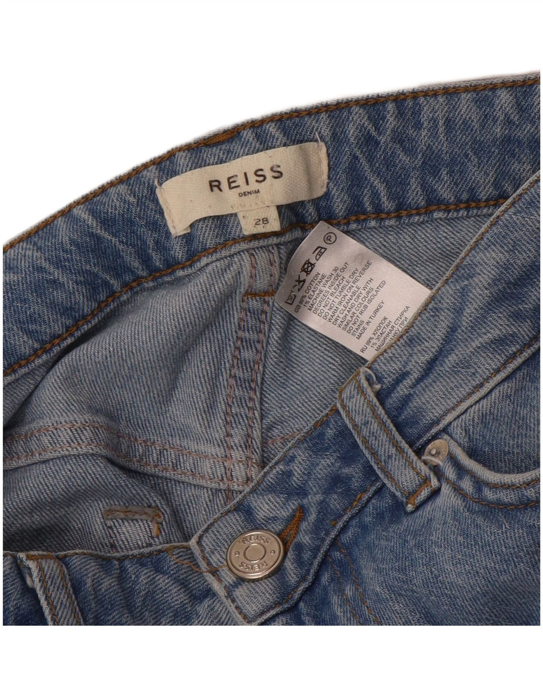 Reiss Womens Tapered Jeans W28 L27 Blue