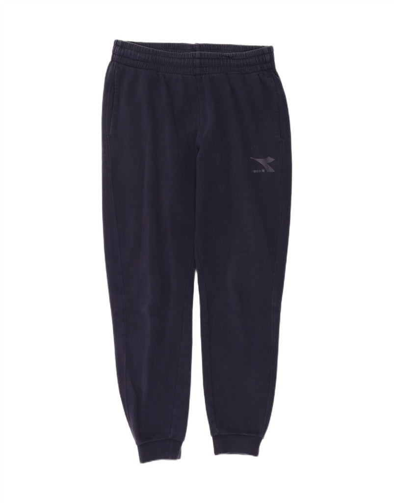 DIADORA Mens Tracksuit Trousers Joggers Small  Navy Blue Cotton Vintage Diadora and Second-Hand Diadora from Messina Hembry 