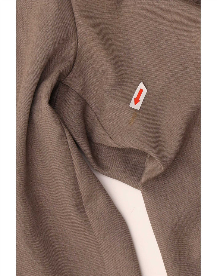 Farah Mens Pegged Chino Trousers W34 L28 Brown Polyester