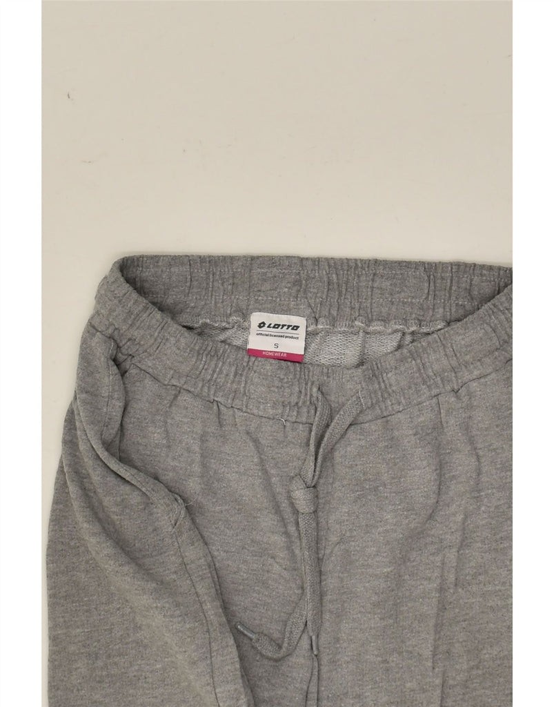 LOTTO Womens Tracksuit Trousers Joggers UK 10 Small Grey Cotton | Vintage Lotto | Thrift | Second-Hand Lotto | Used Clothing | Messina Hembry 