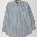 NAUTICA Mens Shirt Size 46 XL Blue Striped Cotton Vintage Nautica and Second-Hand Nautica from Messina Hembry 