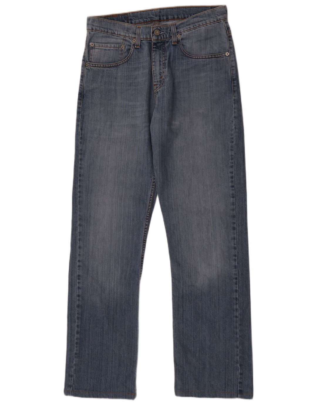 Levi's Mens 752 Straight Jeans W31 L34 Blue Cotton