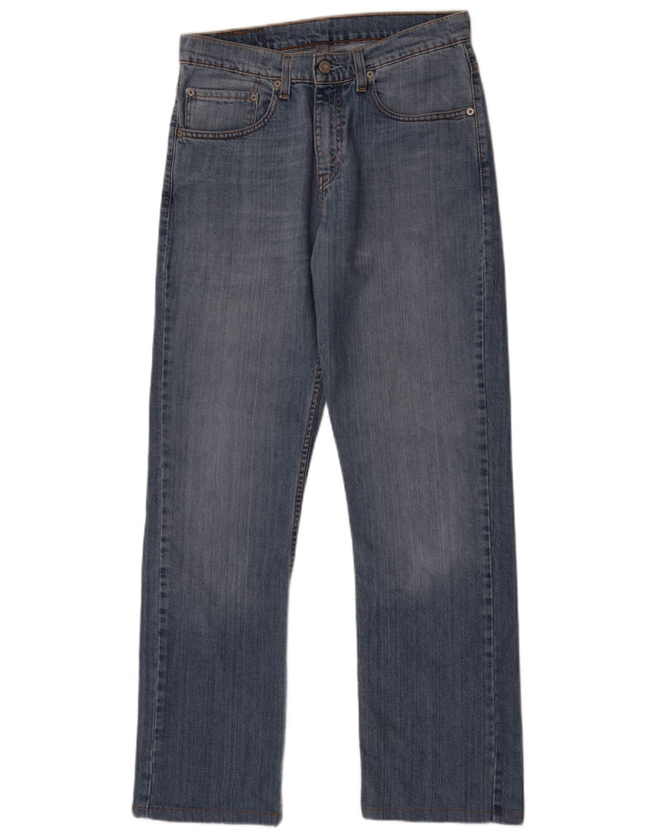 Levi's Mens 752 Straight Jeans W31 L34 Blue Cotton