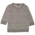 Marks & Spencer Womens Sweatshirt Jumper UK 16 Large Grey Animal Print