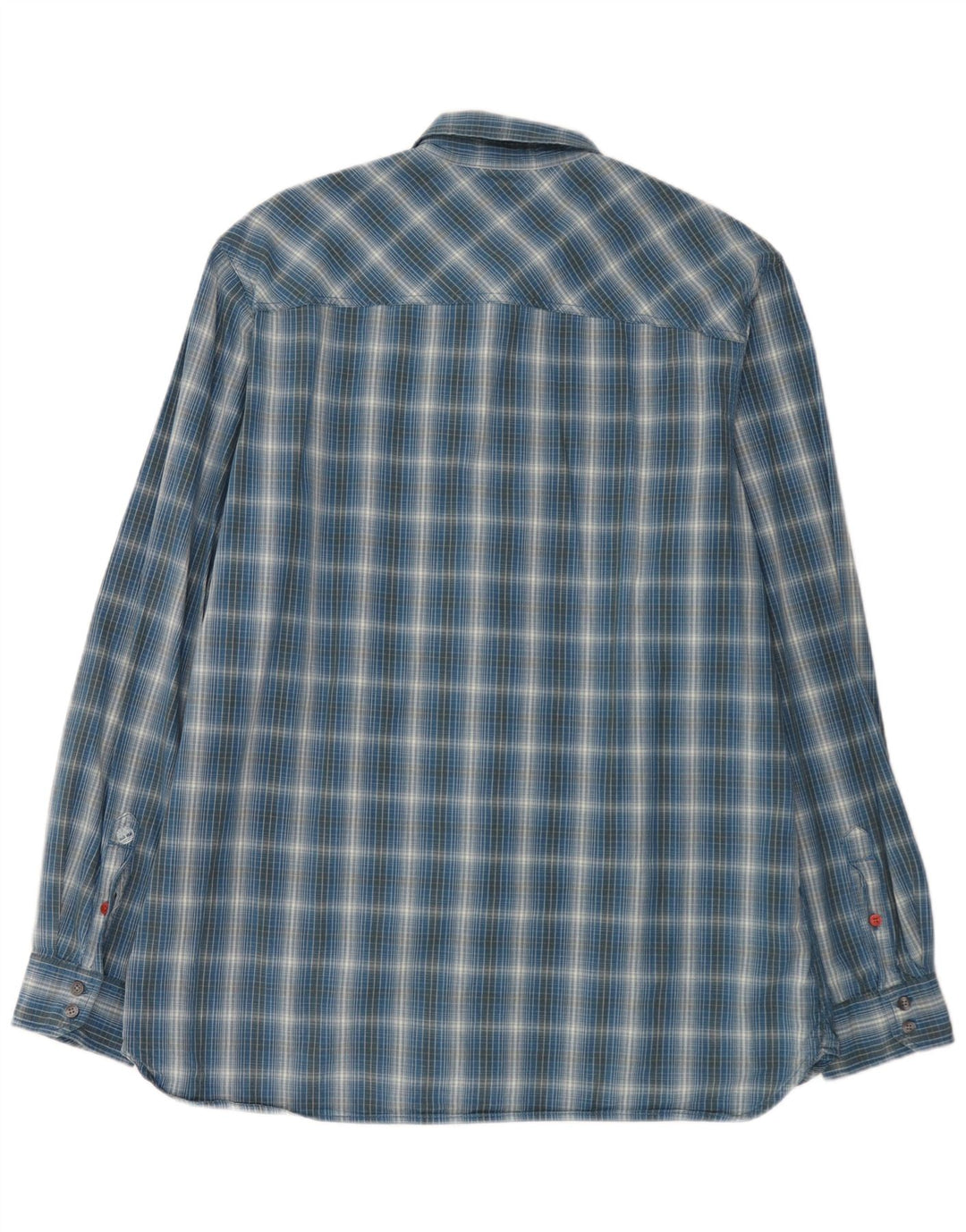 Timberland Mens Classic Fit Shirt XL Blue Check Cotton