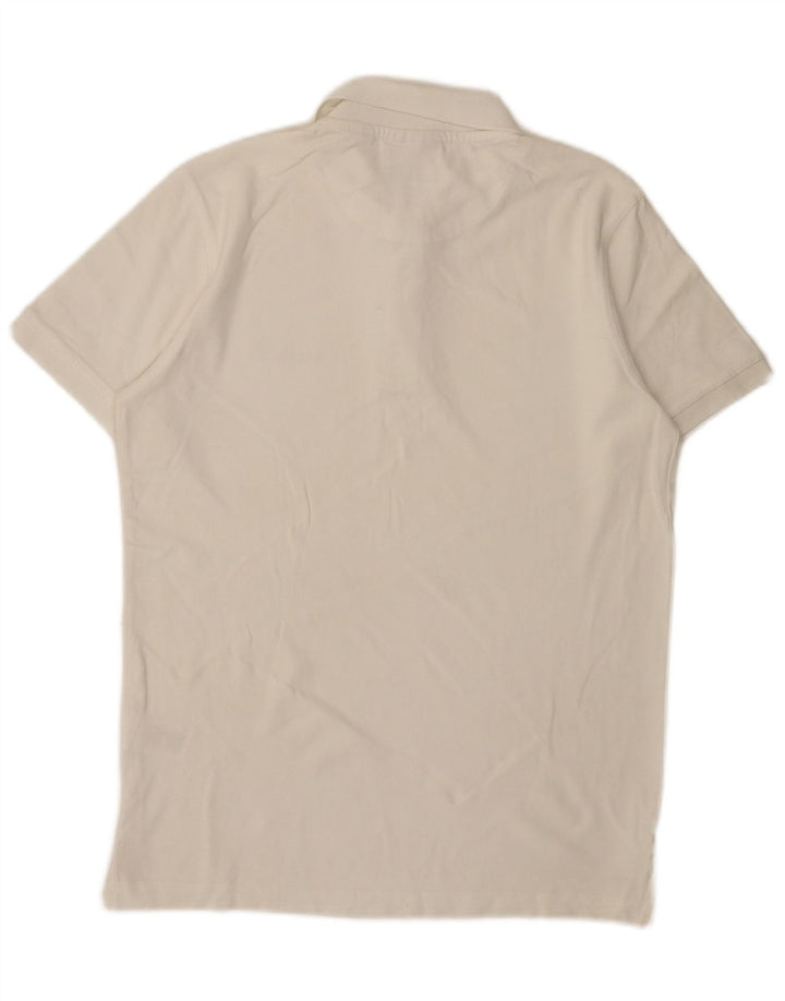 Pierre Cardin Mens Regular Fit Polo Shirt Small White Cotton