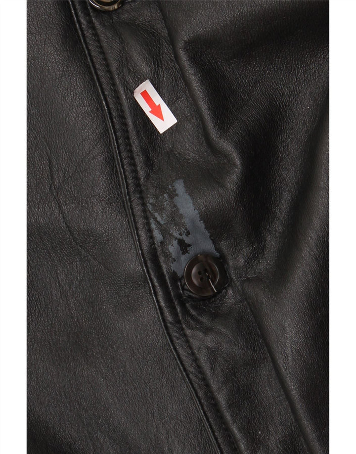 Vintage Mens Leather Jacket UK 40 Large Black