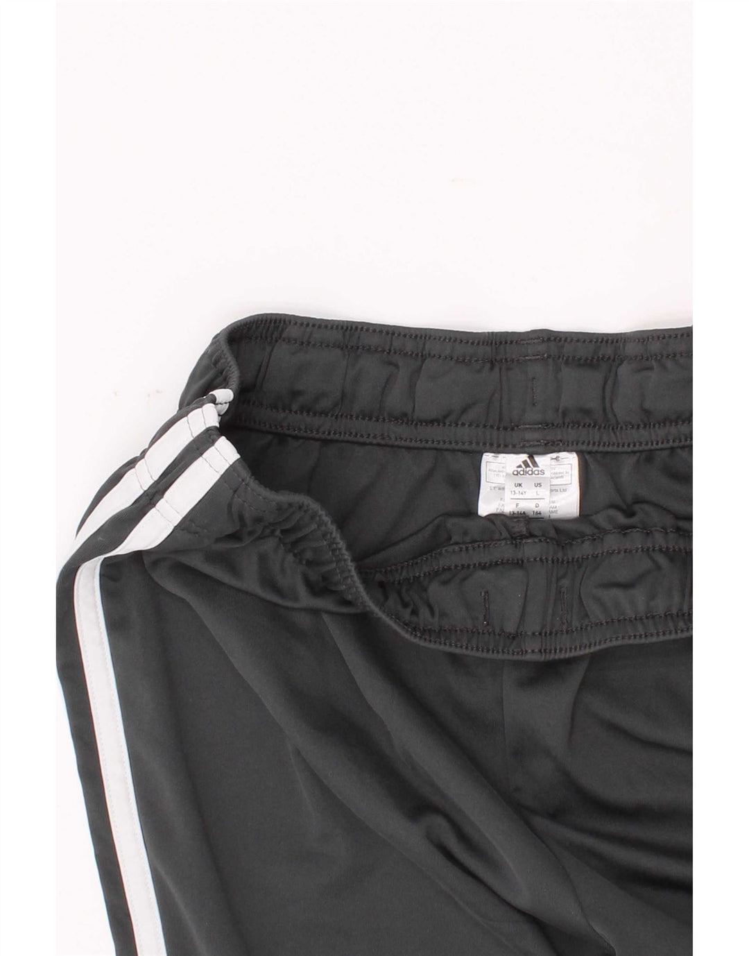 Adidas Boys Sport Shorts 13-14 Years Grey Colourblock Polyester