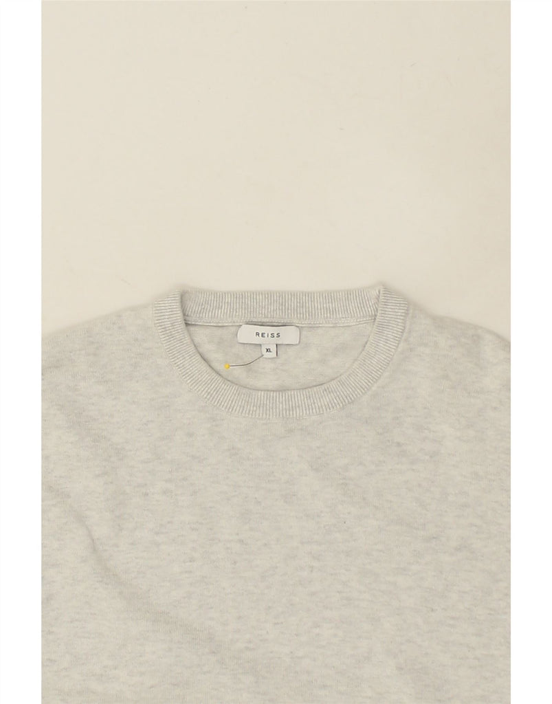 REISS Mens Sweatshirt Jumper XL Grey Cotton | Vintage Reiss | Thrift | Second-Hand Reiss | Used Clothing | Messina Hembry 