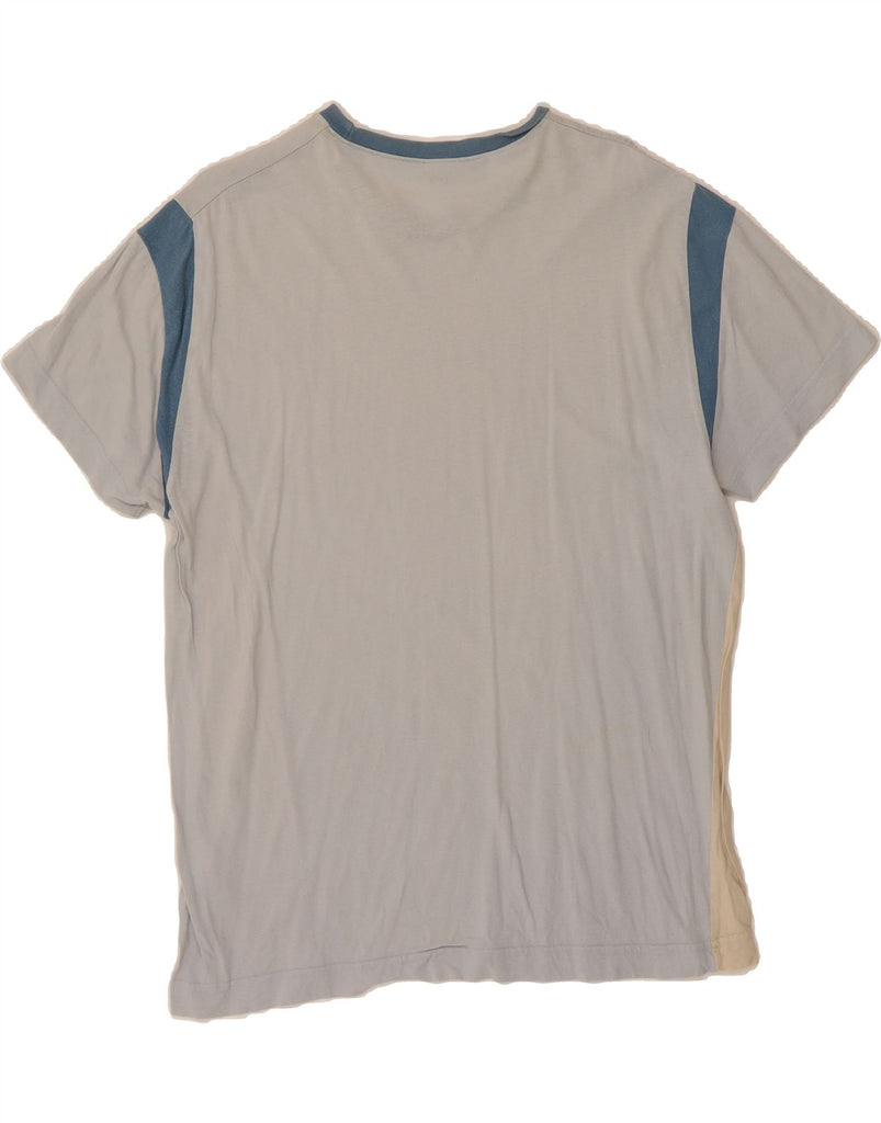 FILA Mens Graphic T-Shirt Top Medium Blue Colourblock Vintage Fila and Second-Hand Fila from Messina Hembry 