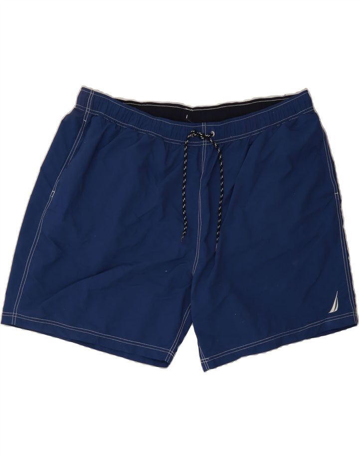 NAUTICA Mens Sport Shorts 3XL Navy Blue Nylon Vintage Nautica and Second-Hand Nautica from Messina Hembry 